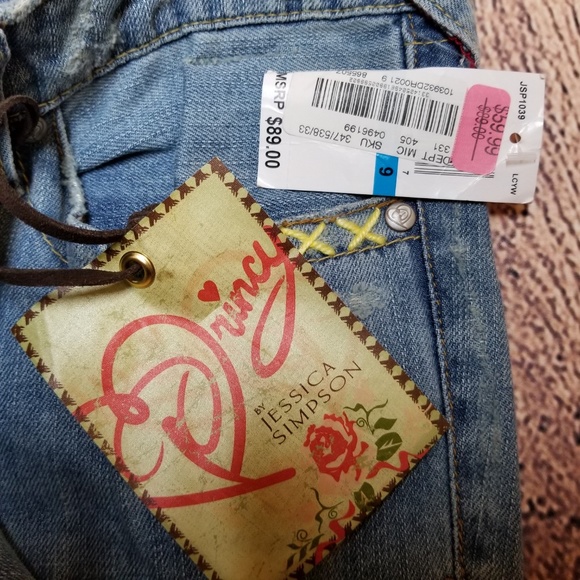 NWT Princy by Jessica Simpson Jeans Wide Leg Sz 9 - Picture 5 of 7